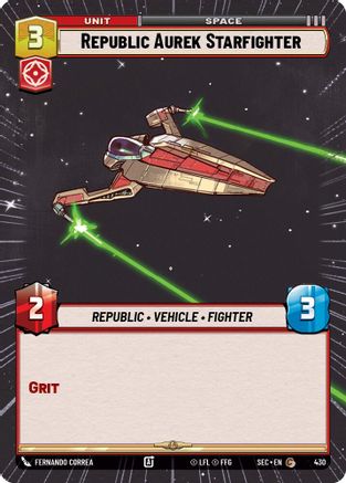 Republic Aurek Starfighter (Hyperspace) (430) - Secrets of Power