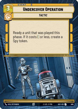 Undercover Operation (Hyperspace) (500) - Secrets of Power