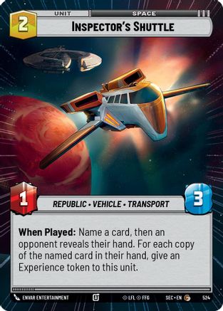 Inspector's Shuttle (Hyperspace) (524) - Secrets of Power
