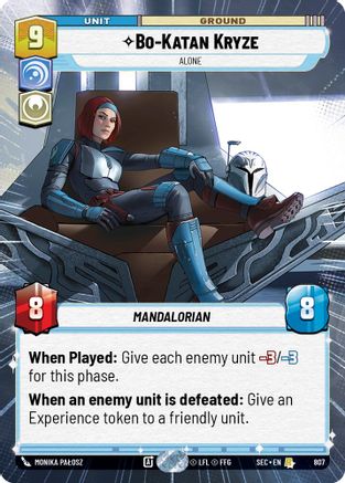 Bo-Katan Kryze - Alone (Hyperspace Foil) (807) - Secrets of Power Foil