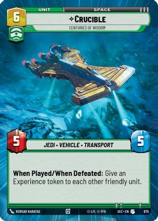Crucible - Centuries of Wisdom (Hyperspace Foil) (875) - Secrets of Power Foil