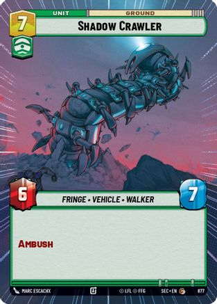 Shadow Crawler (Hyperspace Foil) (877) - Secrets of Power Foil