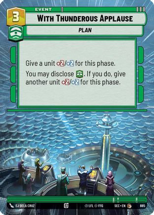 With Thunderous Applause (Hyperspace Foil) (885) - Secrets of Power Foil
