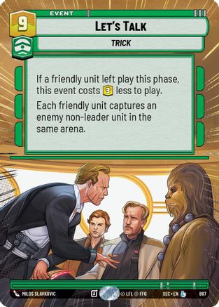 Let's Talk (Hyperspace Foil) (887) - Secrets of Power Foil