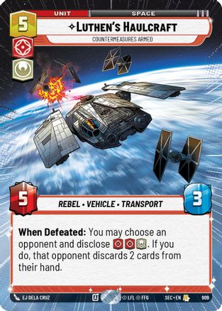 Luthen's Haulcraft - Countermeasures Armed (Hyperspace Foil) (909) - Secrets of Power Foil