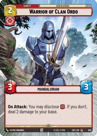 Warrior of Clan Ordo (Hyperspace Foil) (920) - Secrets of Power Foil