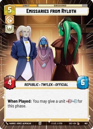 Emissaries from Ryloth (Hyperspace Foil) (962) - Secrets of Power Foil