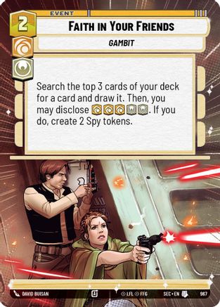 Faith in Your Friends (Hyperspace Foil) (967) - Secrets of Power Foil