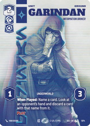 Garindan - Information Broker (Prestige) (1074) - Secrets of Power