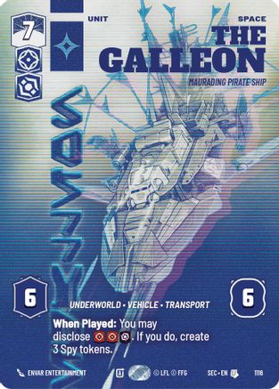 The Galleon - Marauding Pirate Ship (Prestige Foil) (1116) - Secrets of Power Foil
