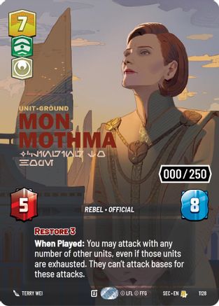 Mon Mothma - Clinging to Hope (Serialized) (1128) - Secrets of Power Foil