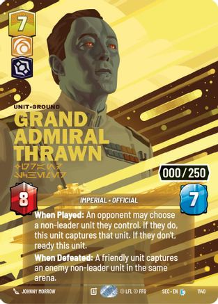 Grand Admiral Thrawn - Grand Schemer (Serialized) (1140) - Secrets of Power Foil
