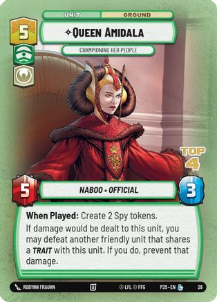 Queen Amidala - Championing Her People (Top 4) (28) - Organized Play Promos