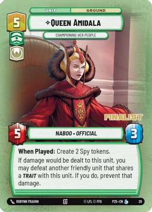 Queen Amidala - Championing Her People (Champion) (30) - Organized Play Promos Foil