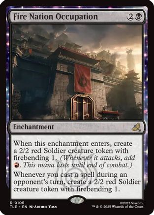 Fire Nation Occupation (TLE-105) - Avatar: The Last Airbender: Eternal-Legal Foil