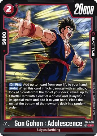 Son Gohan : Adolescence - FB08-011 (FB08-011) - Saiyans Pride Holofoil