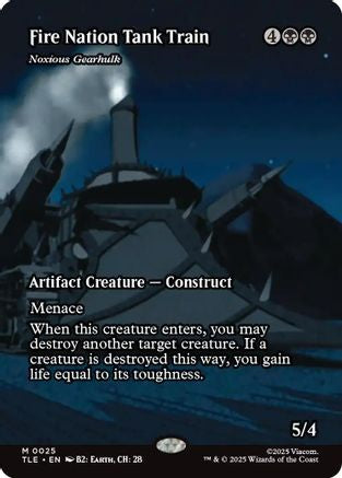 Fire Nation Tank Train - Noxious Gearhulk (Borderless) (TLE-025) - Avatar: The Last Airbender: Eternal-Legal Foil
