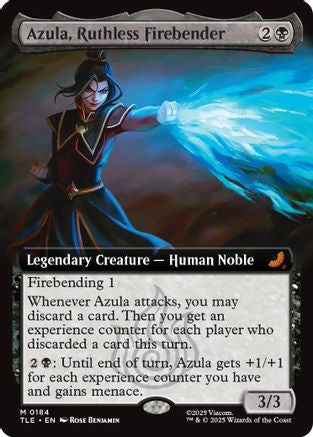Azula, Ruthless Firebender (Extended Art) (TLE-184) - Avatar: The Last Airbender: Eternal-Legal Foil