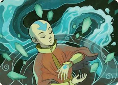 Aang, at the Crossroads Art Card (ASTLA-045) - Art Series: Avatar: The Last Airbender