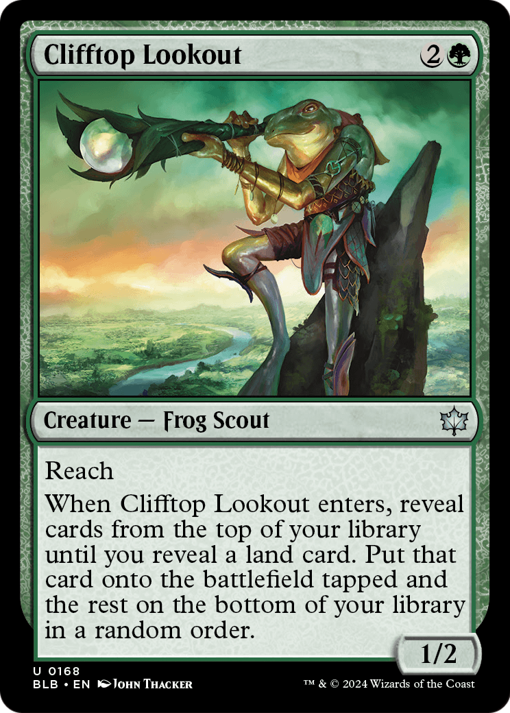 Clifftop Lookout (BLB-168) - Bloomburrow Foil