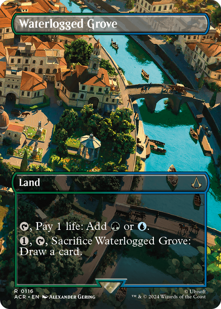 Waterlogged Grove (Borderless) (ACR-116) - Assassin's Creed (Borderless) Foil