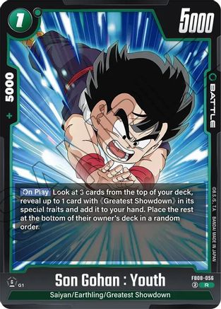 Son Gohan : Youth - FB08-056 (FB08-056) - Saiyans Pride Holofoil