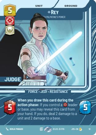 Rey - With Palpatine's Power (13) - Judge Promos Foil