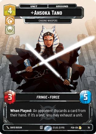 Ahsoka Tano - Chasing Whispers (78) (78) - Sector and Regional Promos Season 1 Foil