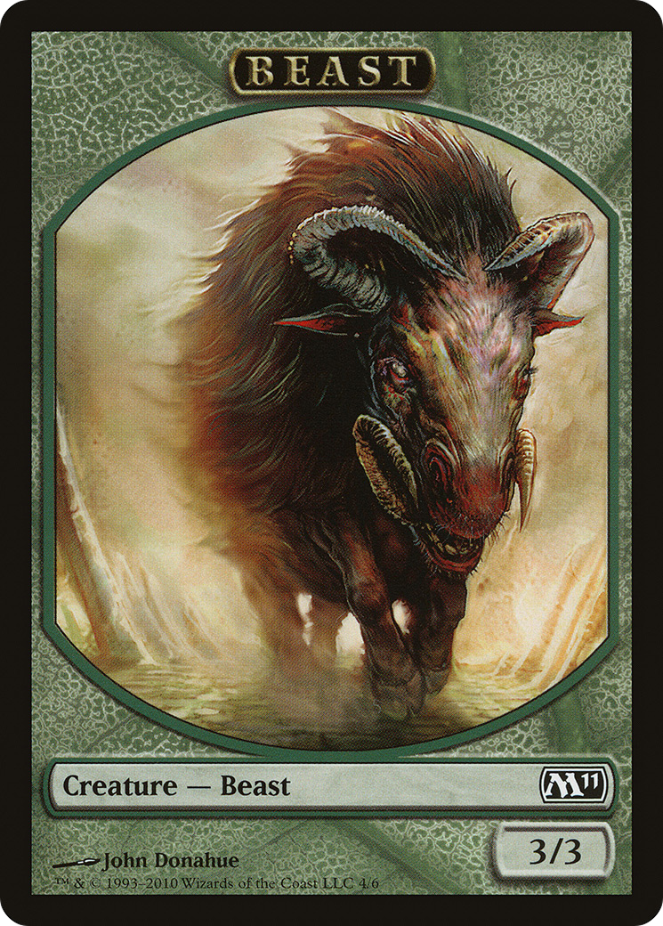 Beast Token (M11-004) - Magic 2011 Tokens