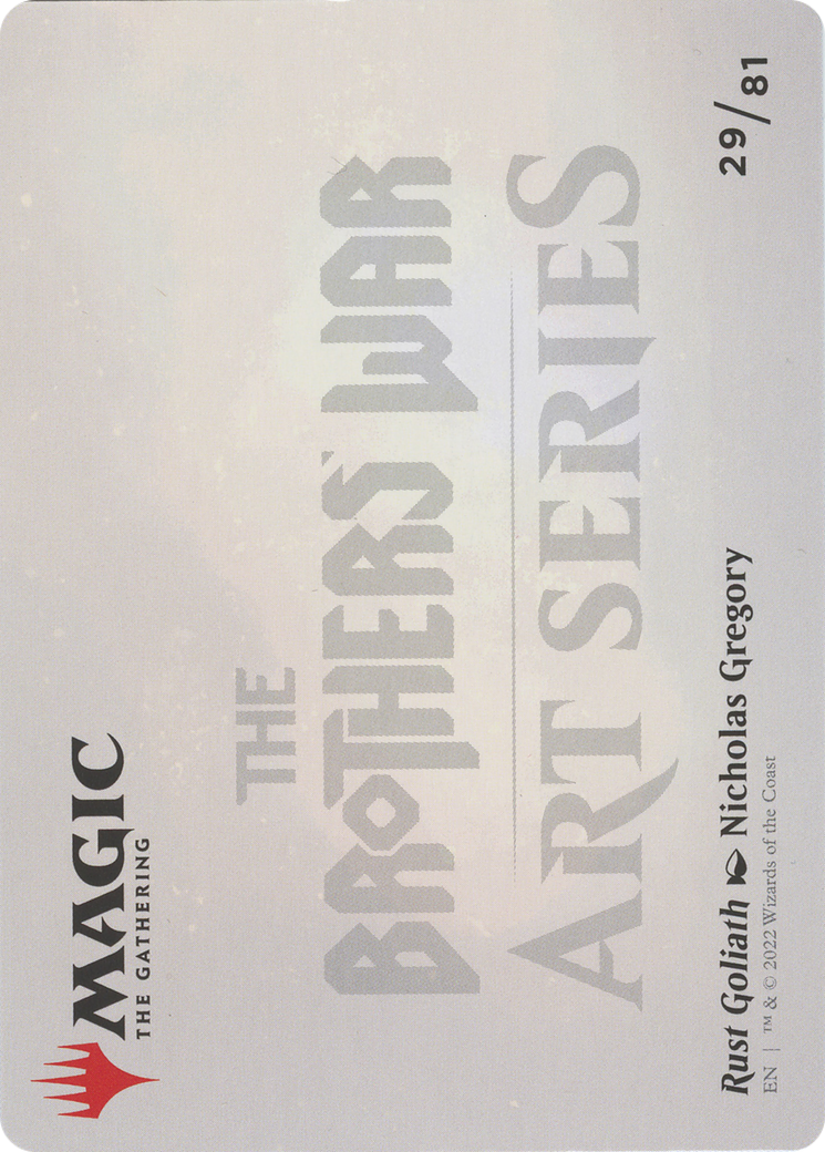 Rust Goliath // Rust Goliath (ABRO-029) - The Brothers' War Art Series (Borderless) Foil