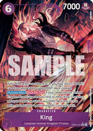 King (Alternate Art) (EB04-031) - The Azure Sea's Seven Foil