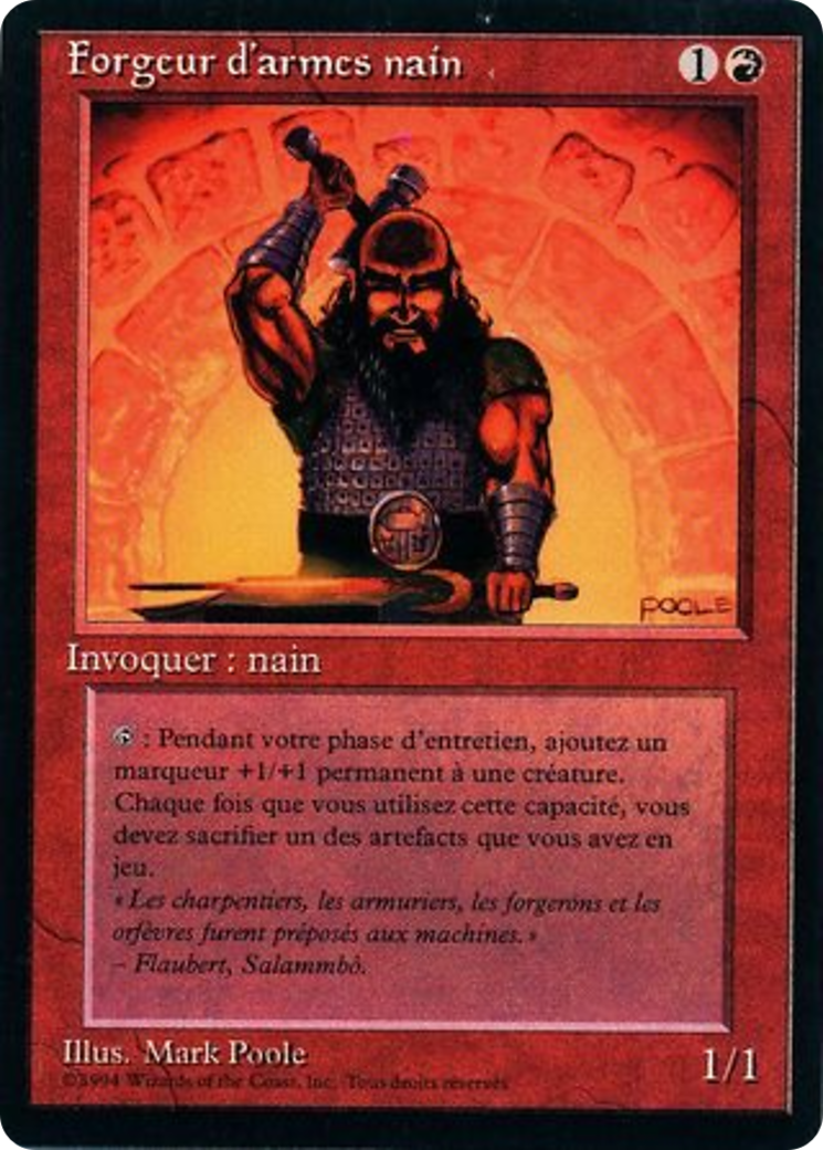 Dwarven Weaponsmith (FBB-) - Foreign Black Border