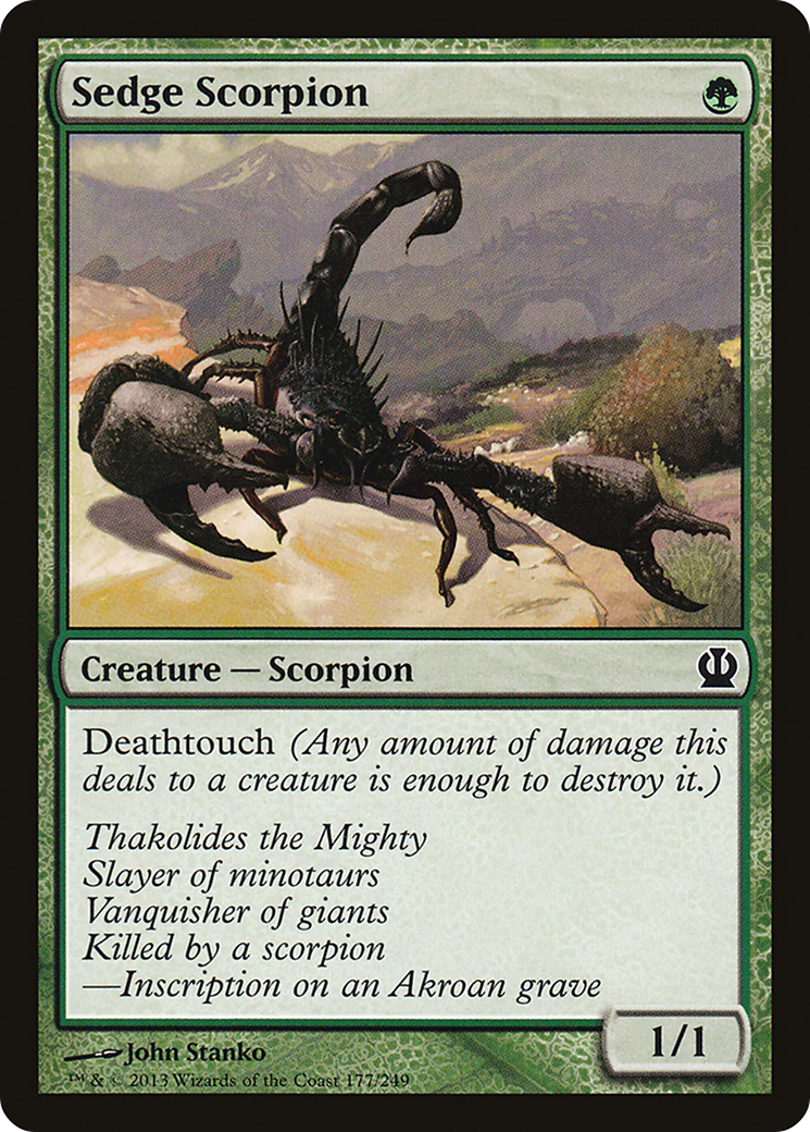 Sedge Scorpion (THS-177) - Theros Foil