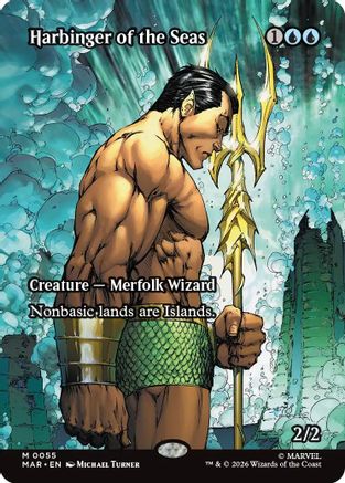 Harbinger of the Seas (Borderless) (MAR-055) - Marvel Universe Eternal-Legal Foil