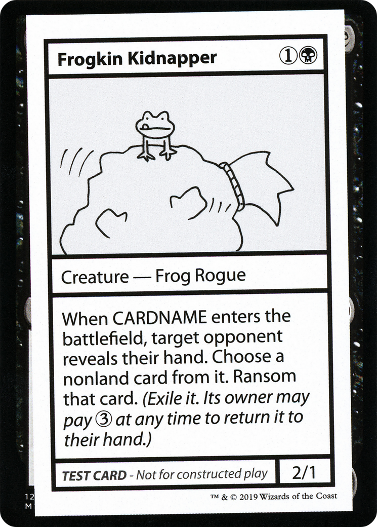 Frogkin Kidnapper (No PW Symbol) (CMB1-042) - Mystery Booster Playtest Cards 2021