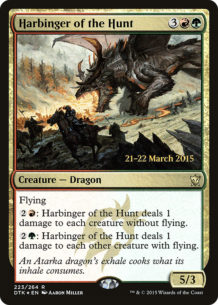 Harbinger of the Hunt (PRE-223) - Dragons of Tarkir Promos Foil