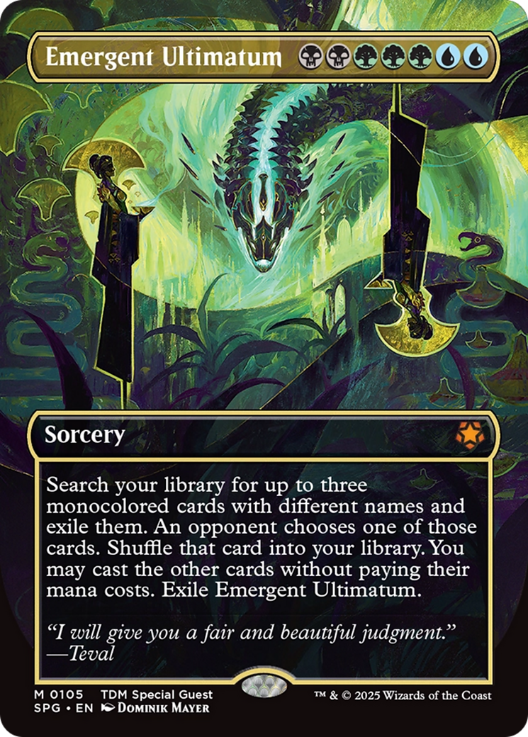 Emergent Ultimatum (Borderless) (SPG-105) - Special Guests (Borderless) Foil