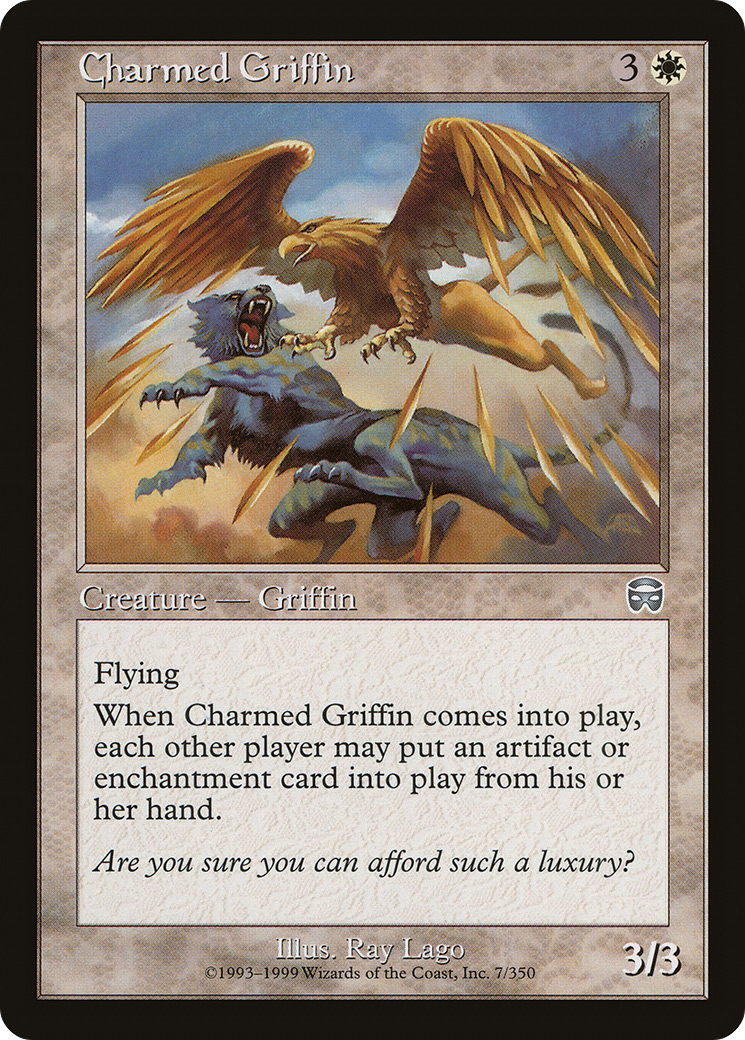 Charmed Griffin (MMQ-007) - Mercadian Masques Foil