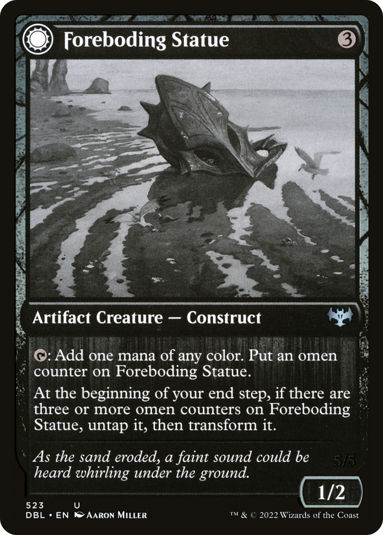 Foreboding Statue (DBL-523) - Innistrad: Double Feature: (Double Faced Transform)