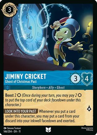 Jiminy Cricket - Ghost of Christmas Past (146/204) - Winterspell Cold Foil
