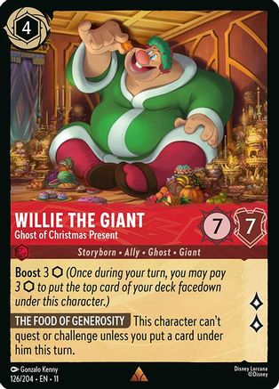 Willie the Giant - Ghost of Christmas Present (126/204) - Winterspell Cold Foil