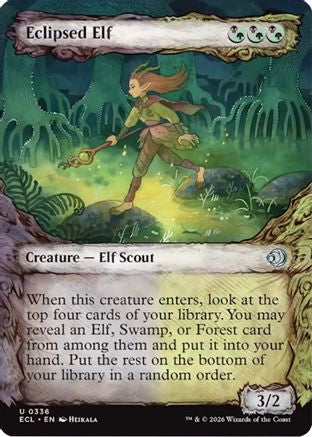 Eclipsed Elf (Showcase) (ECL-336) - Lorwyn Eclipsed Foil