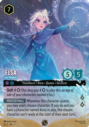 Elsa - Ice Maker (Foil) (2) - Disney Lorcana Promo Cards Holofoil