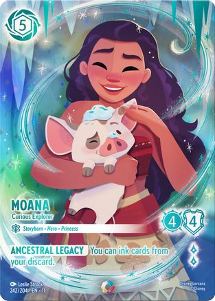 Moana - Curious Explorer (Iconic) (242/204) - Winterspell Holofoil