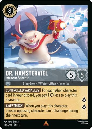 Dr. Hamsterviel - Infamous Scientist (186/204) - Winterspell Cold Foil