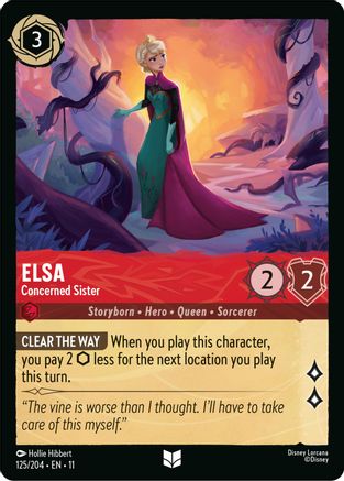 Elsa - Concerned Sister (125/204) - Winterspell Cold Foil