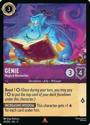 Genie - Magical Researcher (49/204) - Winterspell Cold Foil