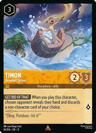 Timon - Snowball Swiper (16/204) - Winterspell Cold Foil