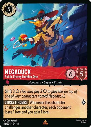 Negaduck - Public Enemy Number One (116/204) - Winterspell Cold Foil