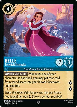 Belle - Snowfield Strategist (158/204) - Winterspell Cold Foil